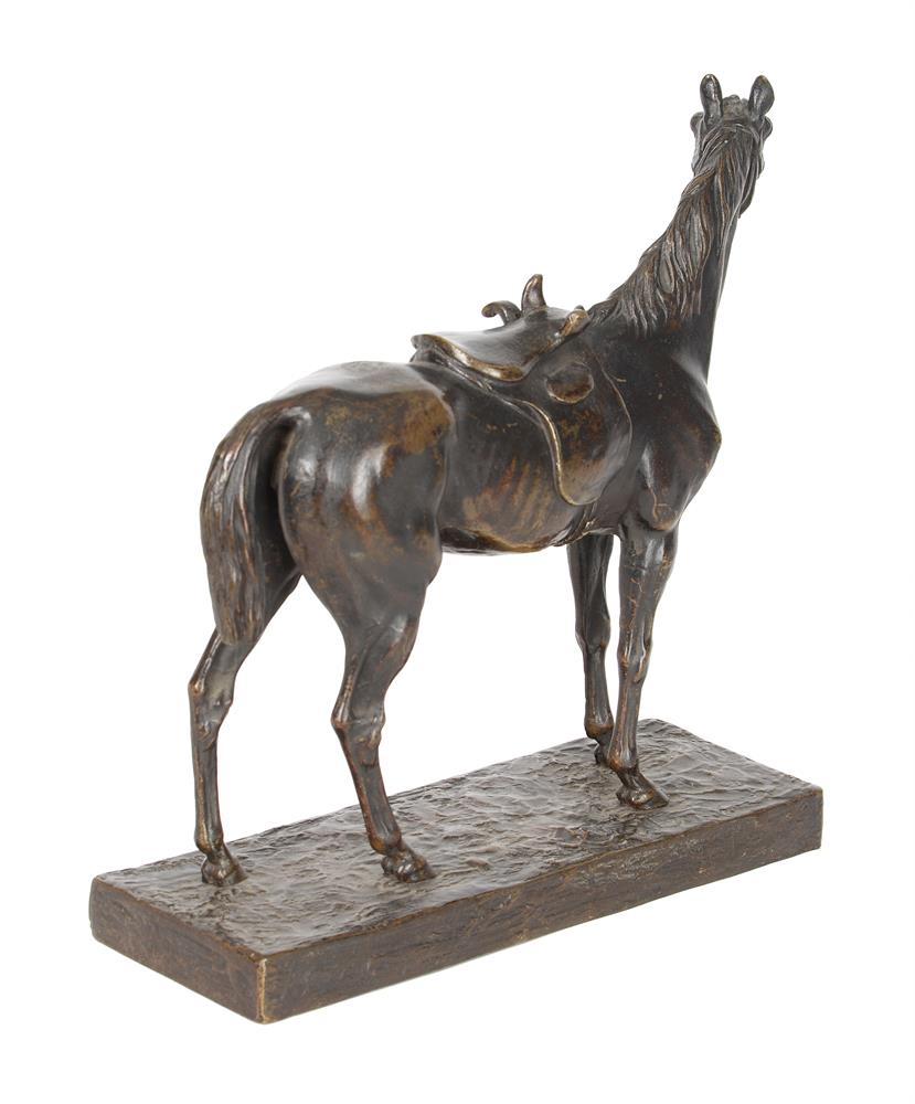 AFTER JULES MOIGNIEZ (FRENCH 1835-1894) AN EQUESTRIAN BRONZE 'HORSE WITH SIDE SADDLE' - Image 3 of 4