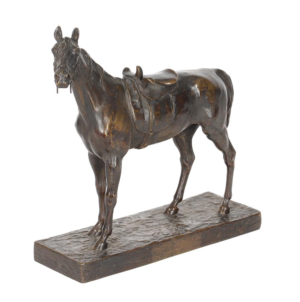 AFTER JULES MOIGNIEZ (FRENCH 1835-1894) AN EQUESTRIAN BRONZE 'HORSE WITH SIDE SADDLE' - Image 2 of 4