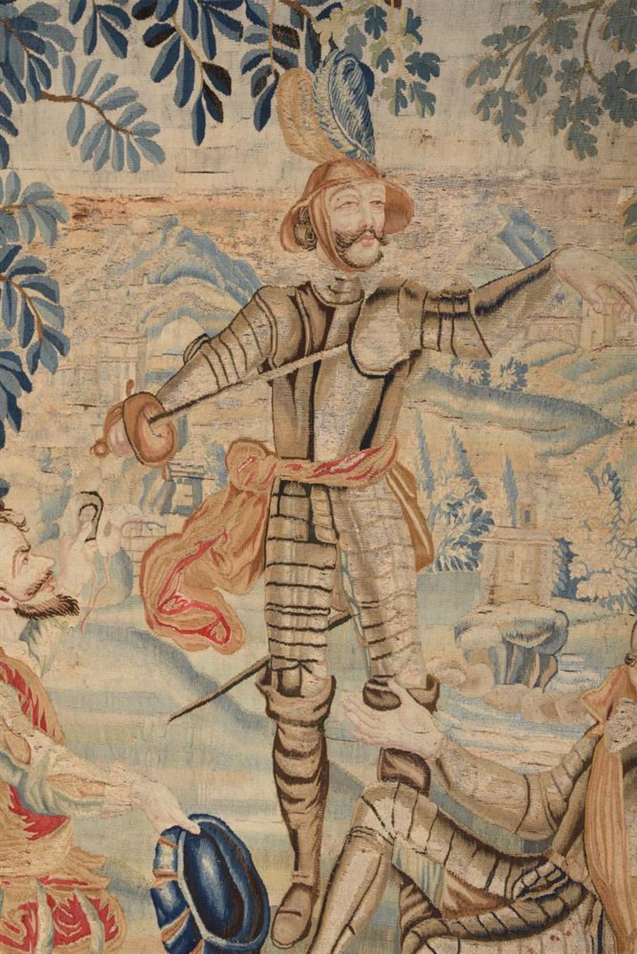 A FLEMISH MYTHOLOGICAL TAPESTRY 'DON QUIXOTE', POSSIBLY LILLE, 18TH CENTURY - Bild 4 aus 4