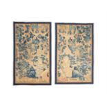 A PAIR OF TAPESTRY PANELS EMBLEMATIC OF HOPE AND JUSTICE, LATE 17TH/EARLY 18TH CENTURY