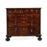 A WILLIAM AND MARY WALNUT AND MARQUETRY CHEST OF DRAWERS, CIRCA 1690