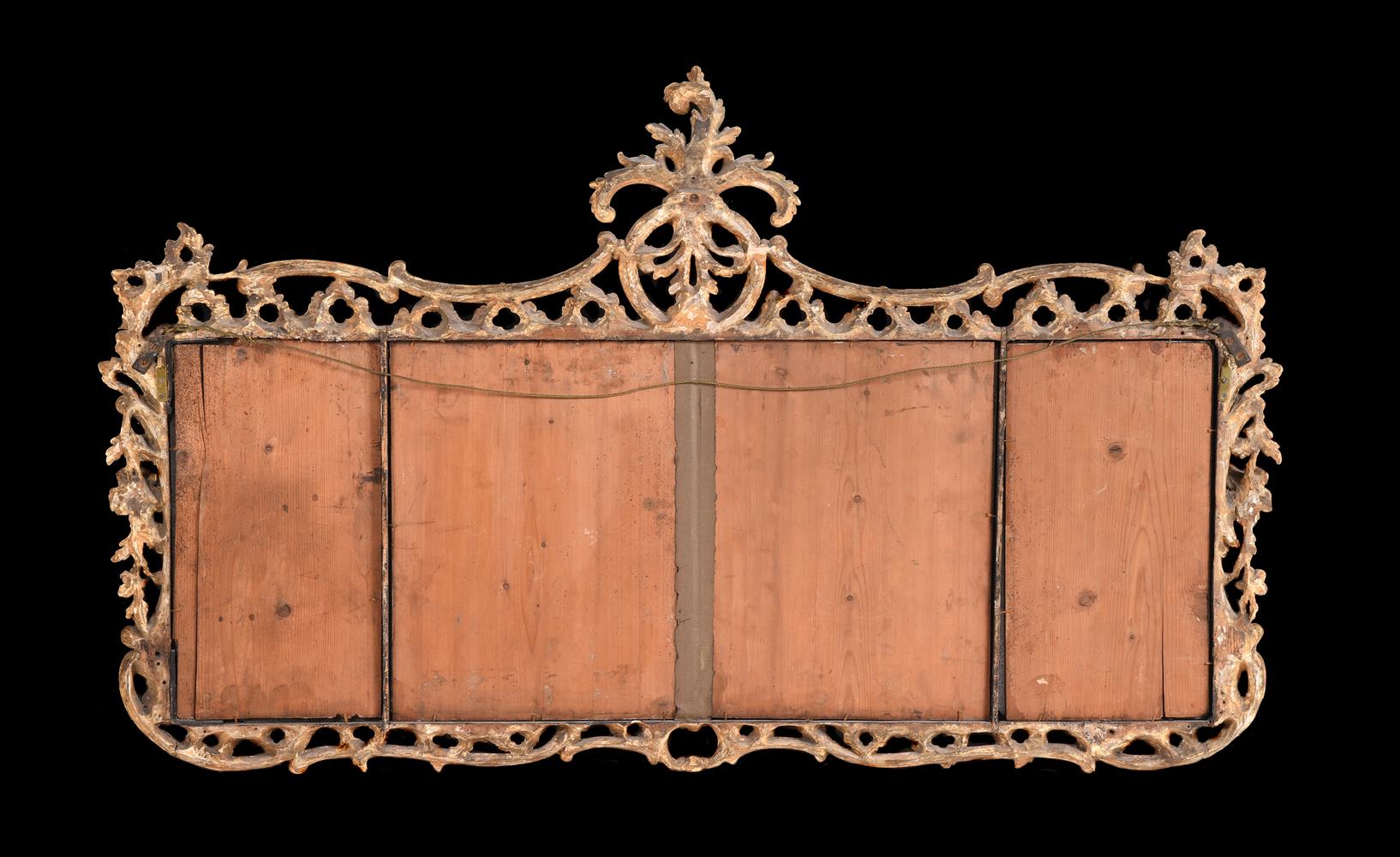 A GEORGE III CARVED GILTWOOD MIRROR, IN THE ROCCOCO MANNER, CIRCA 1760 - Image 4 of 4