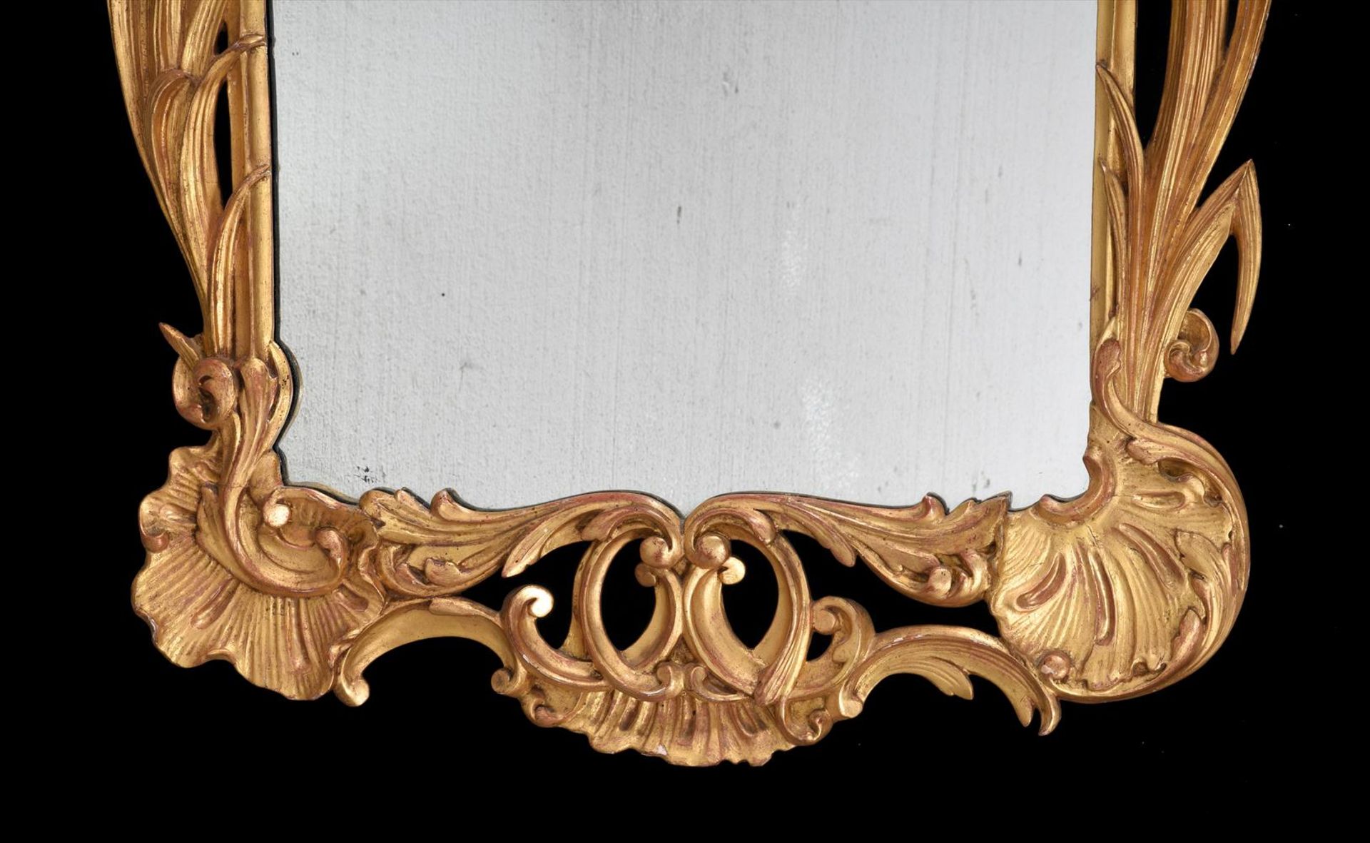 A PAIR OF CARVED GILTWOOD AND GESSO WALL MIRRORS, IN GEORGE III STYLE, LATE 19TH/EARLY 20TH CENTURY - Image 6 of 10