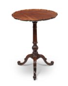 A GEORGE III MAHOGANY TRIPOD OCCASIONAL TABLE, IN THE MANNER OF THOMAS CHIPPENDALE