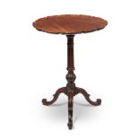 A GEORGE III MAHOGANY TRIPOD OCCASIONAL TABLE, IN THE MANNER OF THOMAS CHIPPENDALE