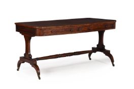 A GEORGE IV MAHOGANY LIBRARY TABLE, CIRCA 1830