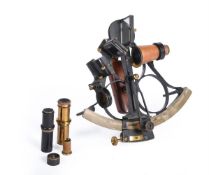 A WALNUT CASED SEXTANT