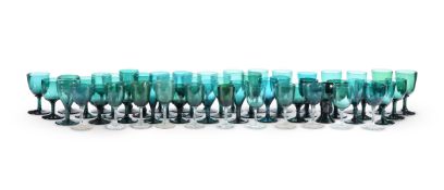 A COLLECTION OF GREEN GLASS