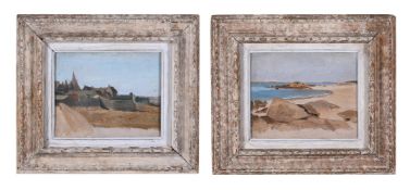 FRENCH SCHOOL (EARLY 20TH CENTURY), A PAIR OF SEASCAPES