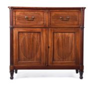 A REGENCY MAHOGANY SECRETAIRE CHEST