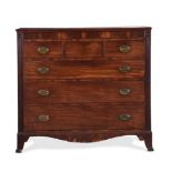 A GEORGE IV MAHOGANY CHEST OF DRAWERS