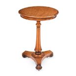 AN EARLY VICTORIAN MAPLE OCCASIONAL TABLE