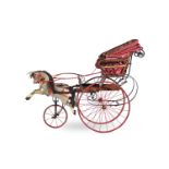 A VICTORIAN OR EDWARDIAN CHILD'S HORSE AND CARRIAGE