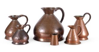 A GROUP OF VARIOUS DOMESTIC COPPERWARE