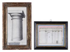 ATTRIBUTED TO DOMENICO FONTANA (ITALIAN 1543 - 1607), CROSS-SECTION OF A CLASSICAL CHAPEL