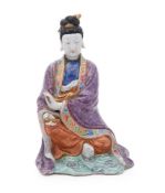 A Chinese Famille Rose figure of Guanyin