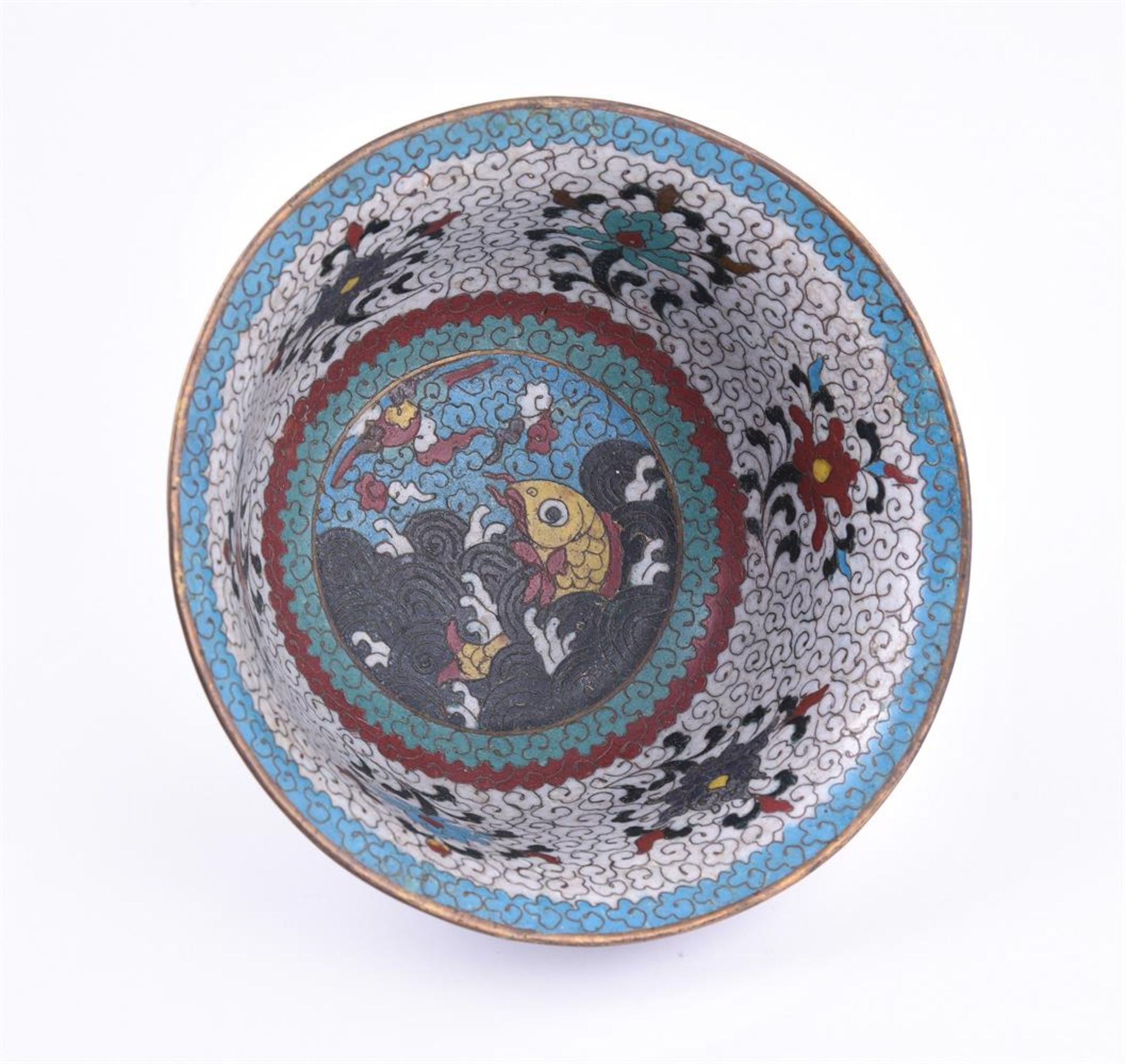 A Chinese cloisonné bowl - Bild 3 aus 7