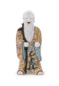 A Chinese Export famille-rose figure of Shoulao
