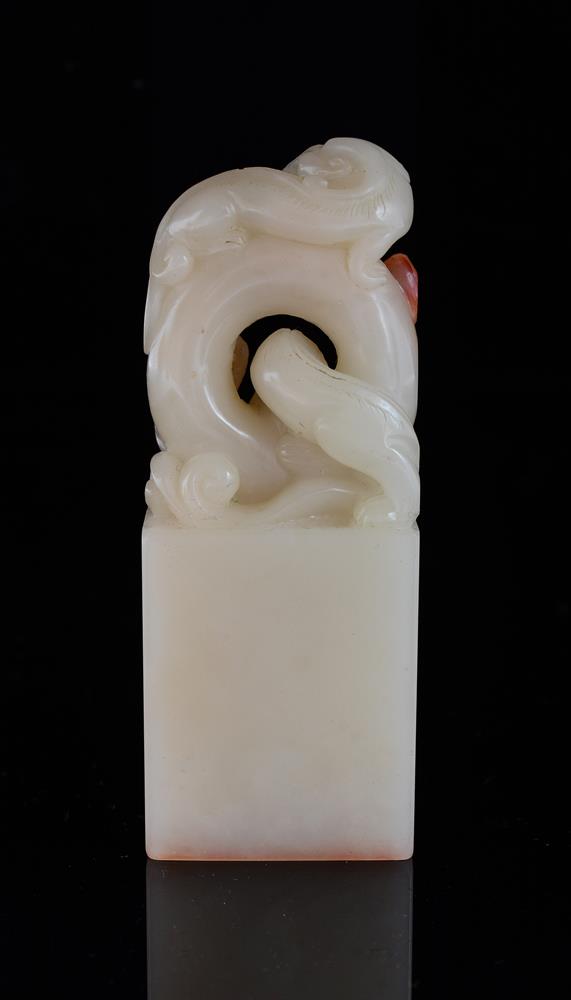 A Chinese furong soapstone seal - Image 5 of 6