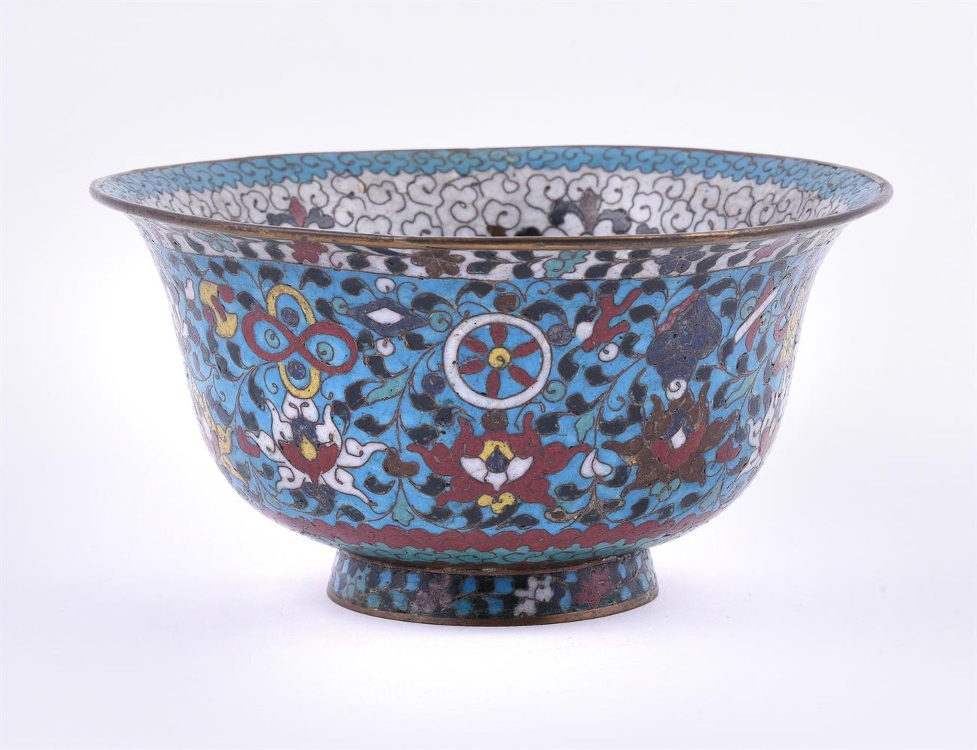A Chinese cloisonné bowl - Bild 7 aus 7