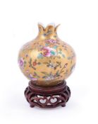 A Chinese famille rose 'Pomegranate vase'