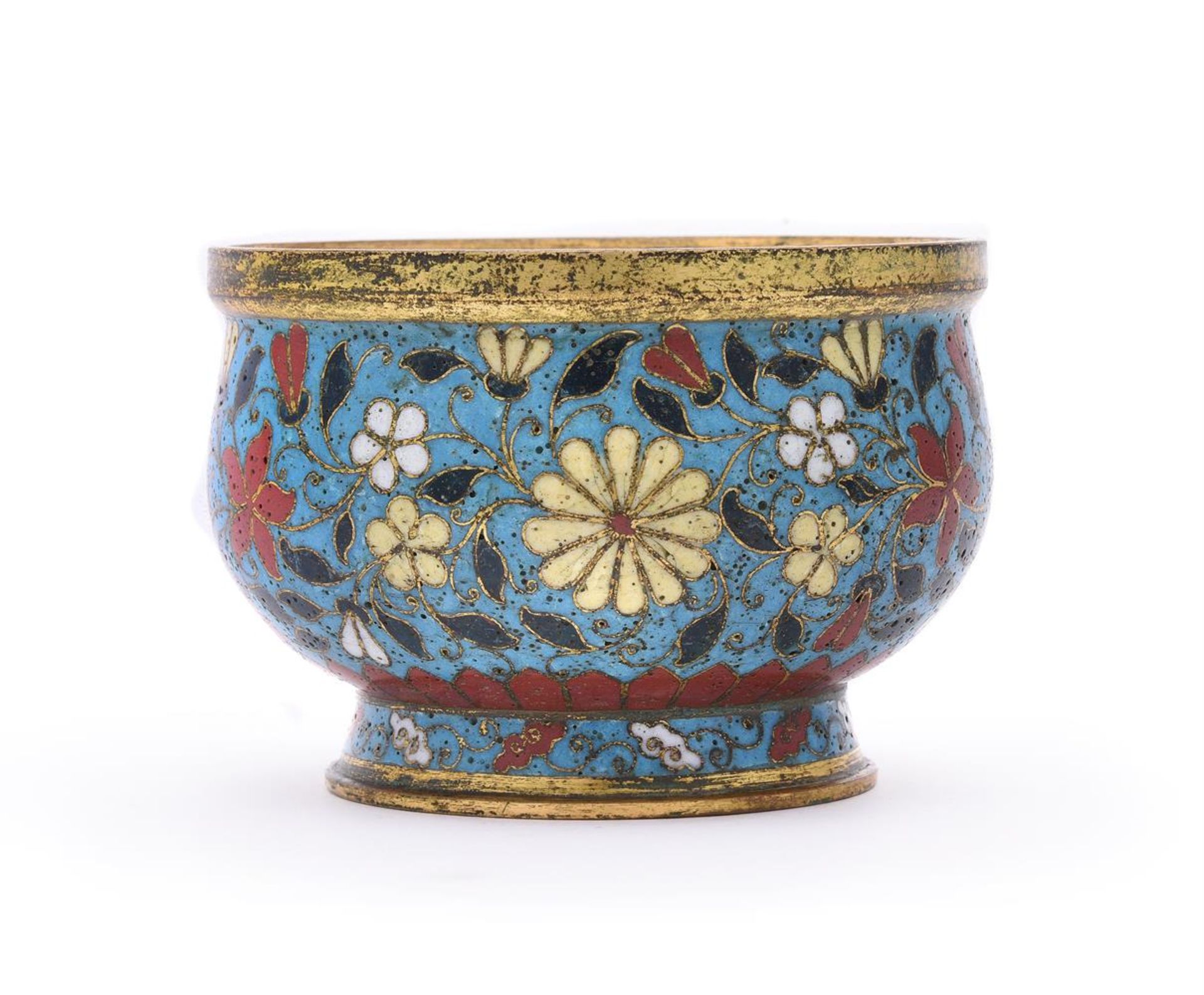 A Chinese cloisonné bowl