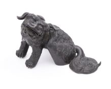 A Chinese bronze Buddhistic 'lion' incense burner