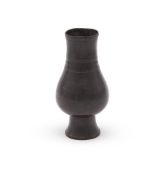 A Chinese bronze zhi vase