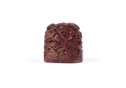 A fine and rare Chinese soapstone seal