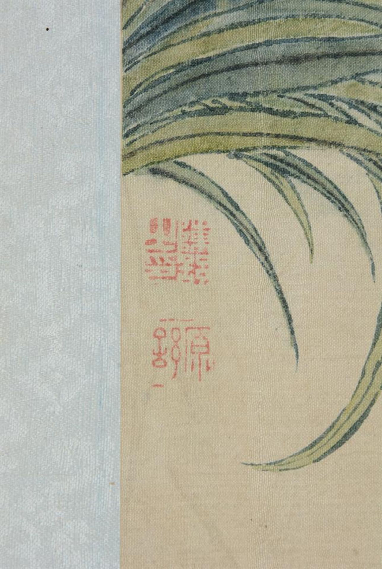 Six loose leaves of flowers and insects paintings by Chen Shu (1612-1682) - Image 3 of 8