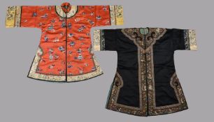 Two Chinese Han Chinese women's jackets