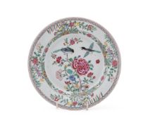 A Chinese Famille Rose plate