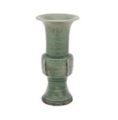 A Chinese green glaze vase
