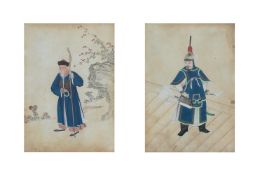 Two Chinese school paintings