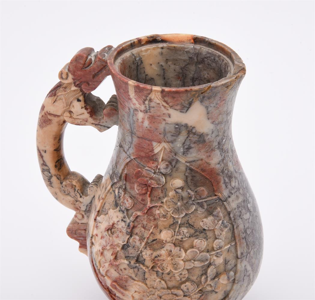 A Chinese soapstone jug - Image 3 of 3