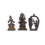 An Indian bronze figure of Siva and Parvati