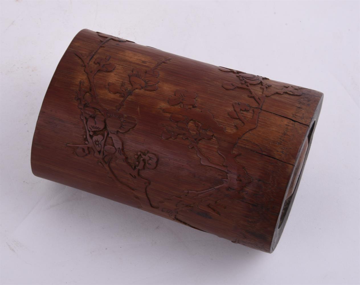 A good Chinese bamboo brush pot - Image 4 of 5