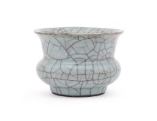 A Chinese crackle glazed vase