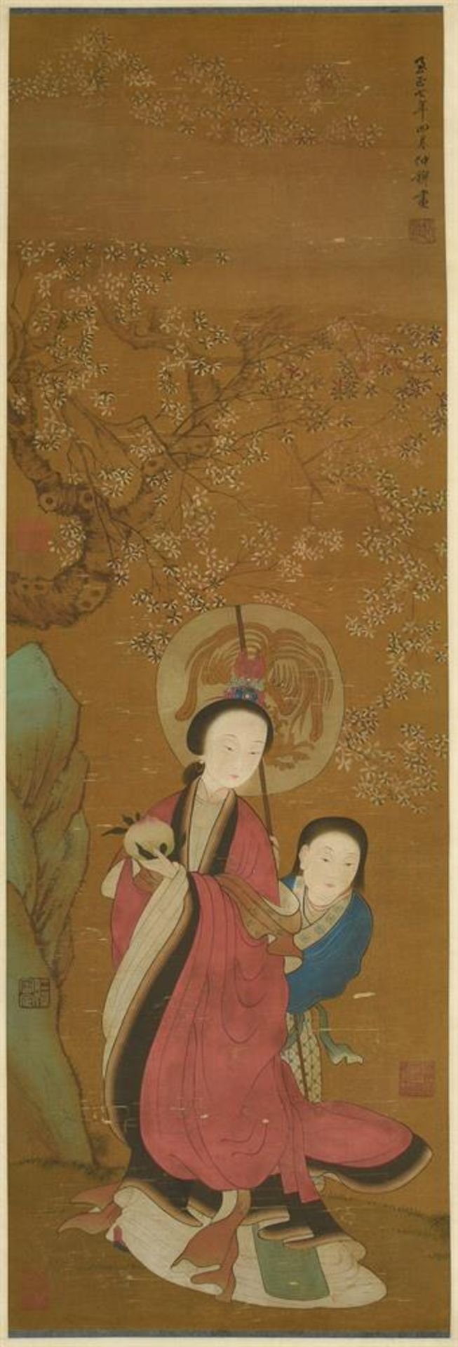 In the style of Zhao Zhongmu but late 19th century