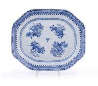 A Chinese blue and white serving dish