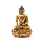 A gilt bronze Figure of Buddha