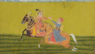 A Mewar painting of a Ruler