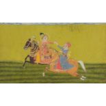 A Mewar painting of a Ruler