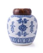 A Chinese blue and white ginger jar