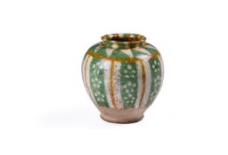 A Chinese Sancai pottery vase