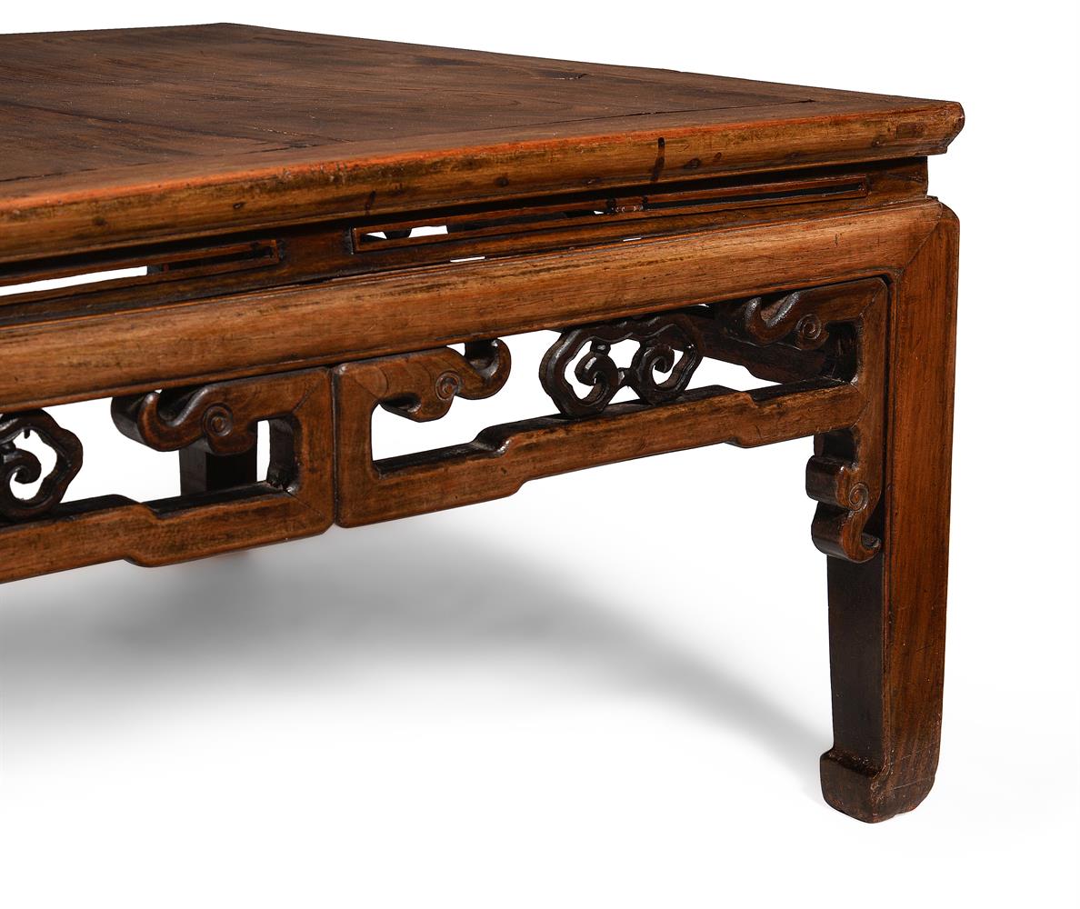 A Chinese hardwood low table - Image 3 of 4
