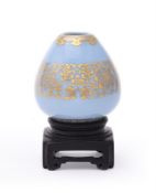 A Chinese clair-de-lune glazed waterpot