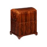 A MAHOGANY CELLARET IN GEORGE III STYLE