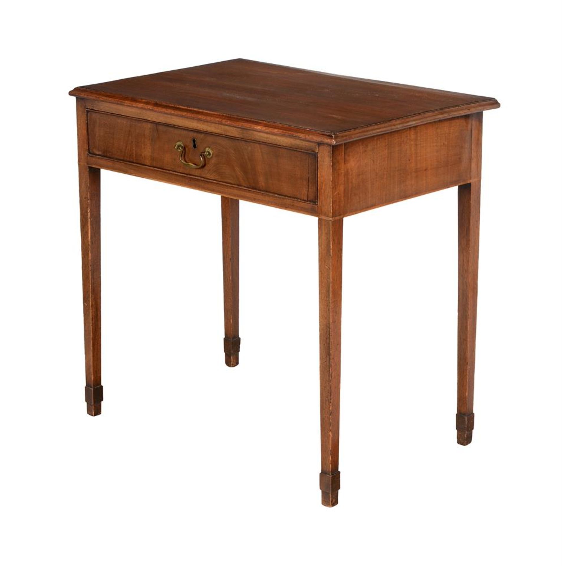 A GEORGE III MAHOGANY SIDE TABLE - Bild 2 aus 2