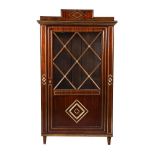 A CONTINENTAL MAHOGANY AND BRASS MOUNTED SIDE CABINET